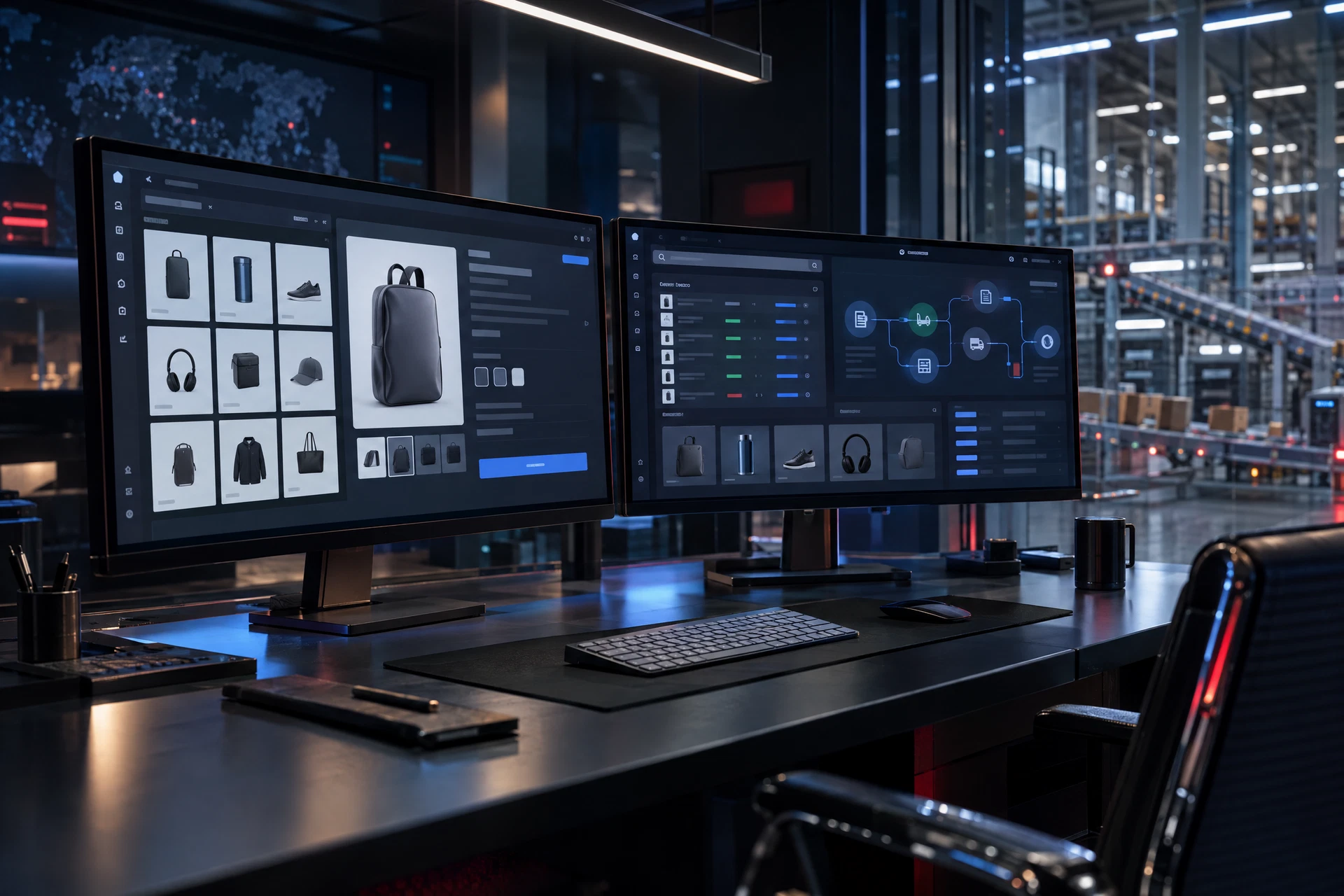 Postazione tecnologica con catalogo digitale e strumenti di orchestrazione degli ordini e della ricerca