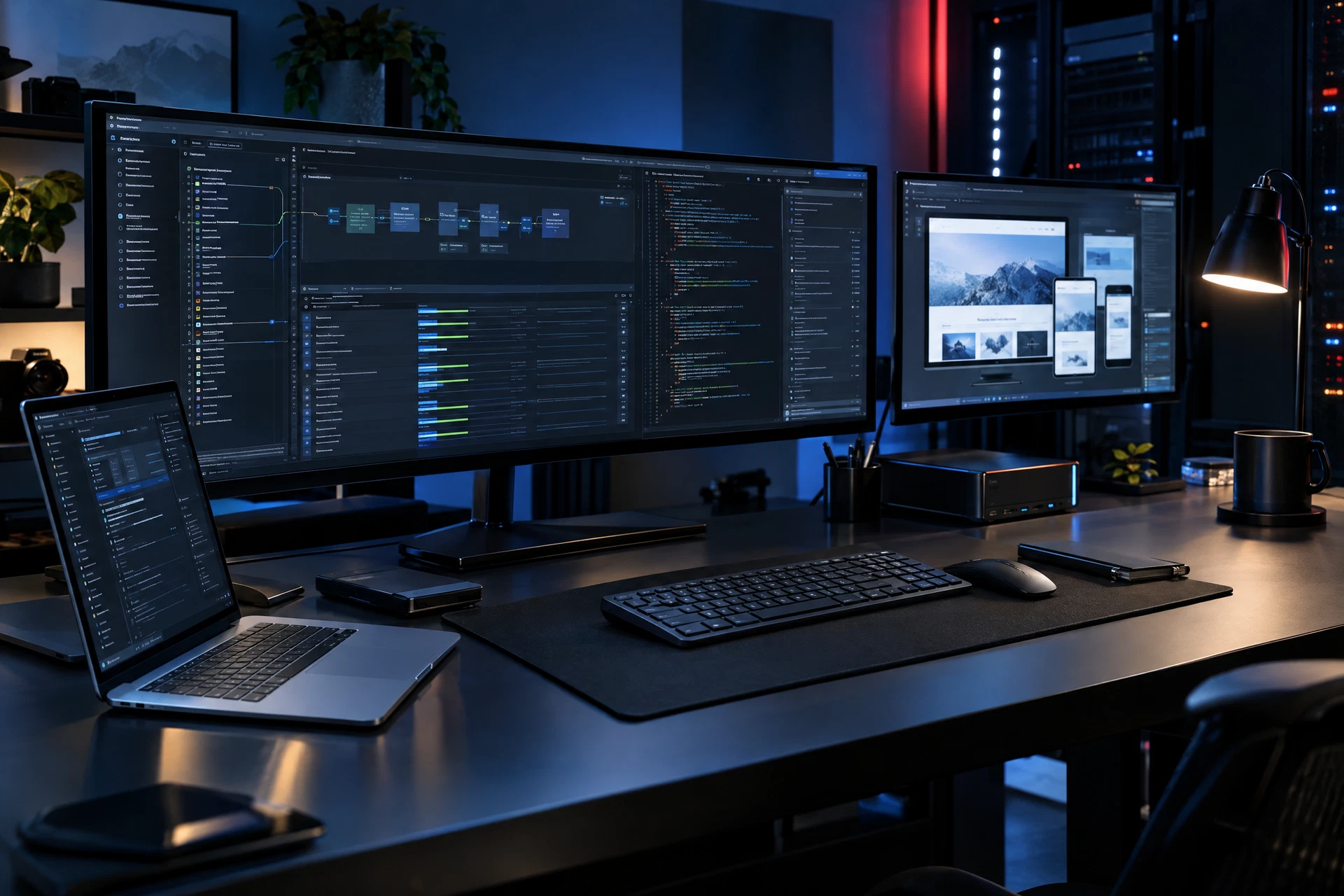 Postazione tecnica per monitoraggio applicativo, revisione del codice e verifiche dei rilasci