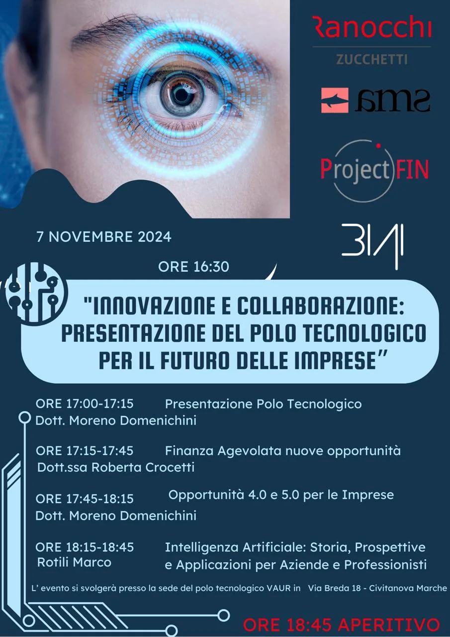 convegno 7 novembre intelligenza artificiale e finanza agevolata