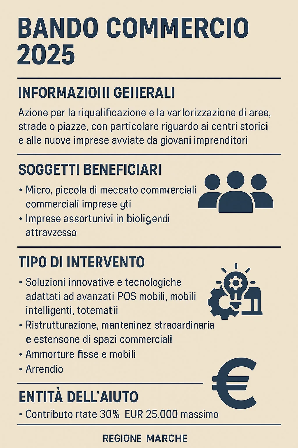 bando commercio 2025 regione marche