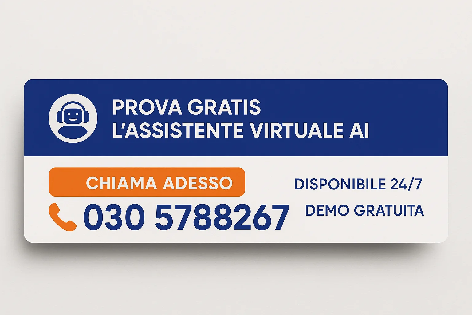 Numero demo centralino virtuale AI 030 5788267